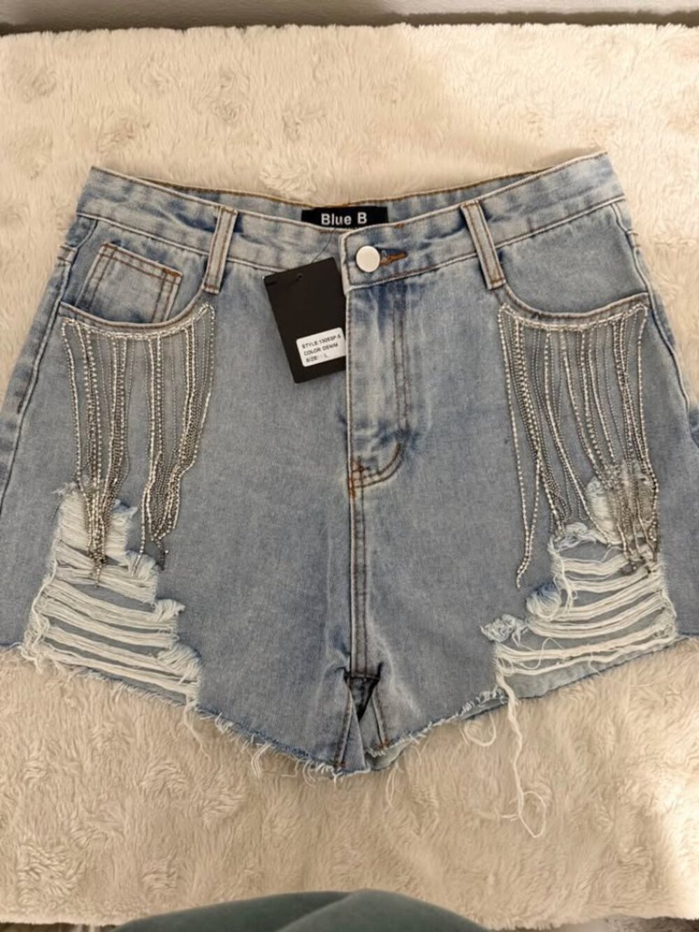 Bling Denim Shorts